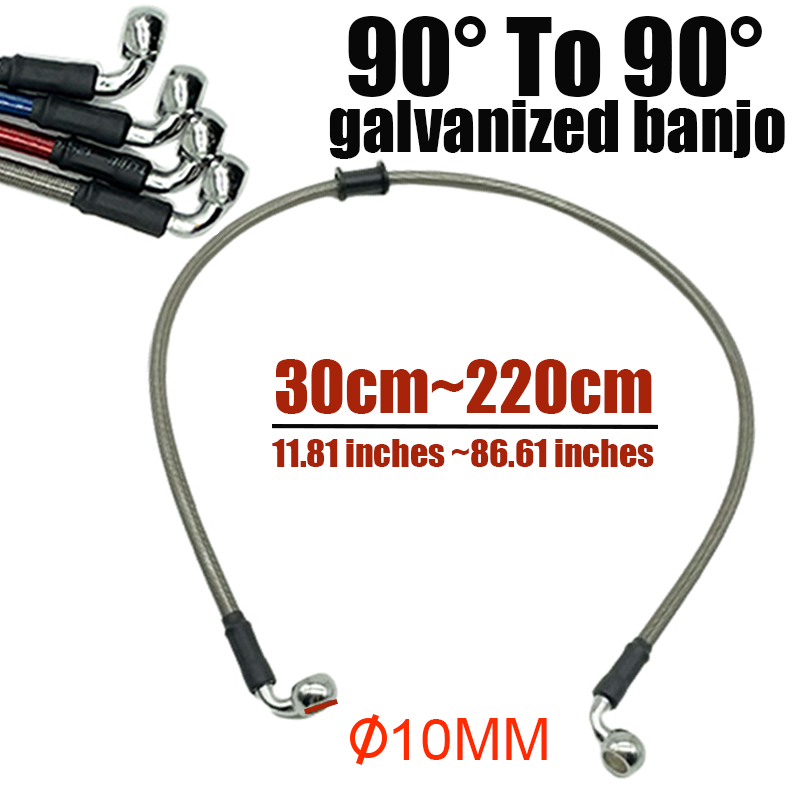 Brake Line Motorcycle - 10mm 90 derajat kabel selang rem