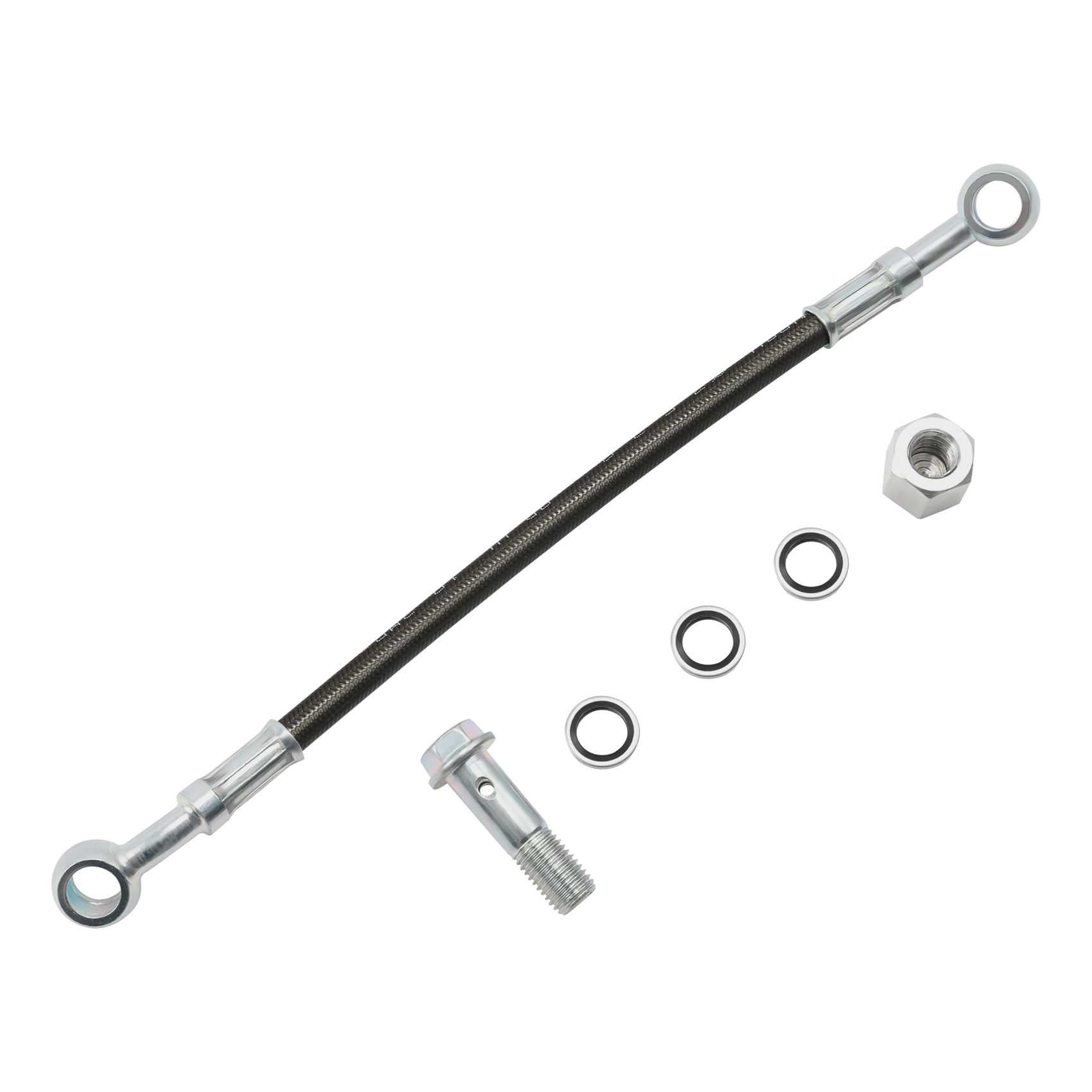 Brake Line Motorcycle - Panjang selang rem 25cm perpanjangan konektor