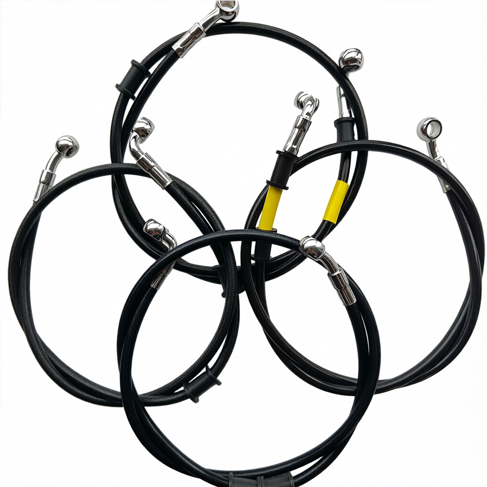 Hitam 28 ° -90 °   Selang Rem  - Motorcycle Brake Cable ulasan dan harga