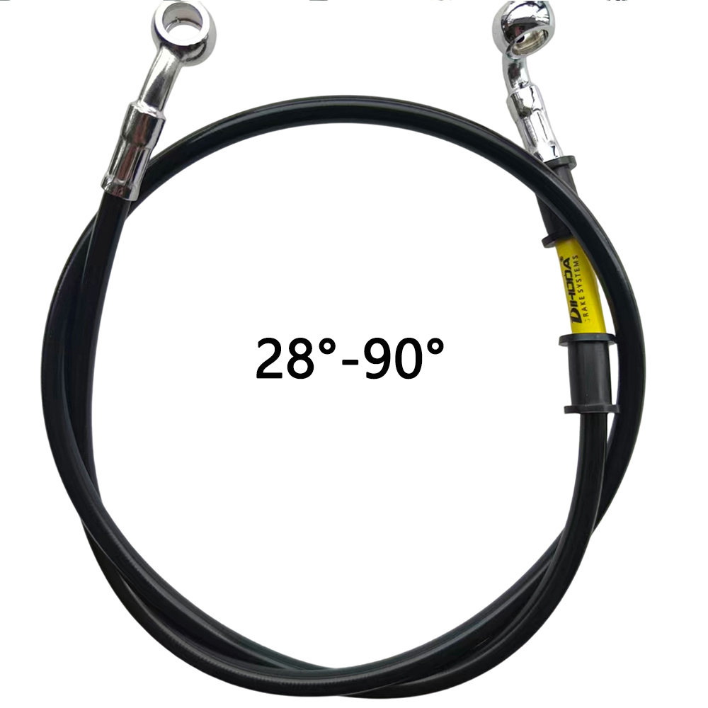 Hitam 28 ° -90 °   Selang Rem  - Motorcycle Brake Cable ulasan dan harga