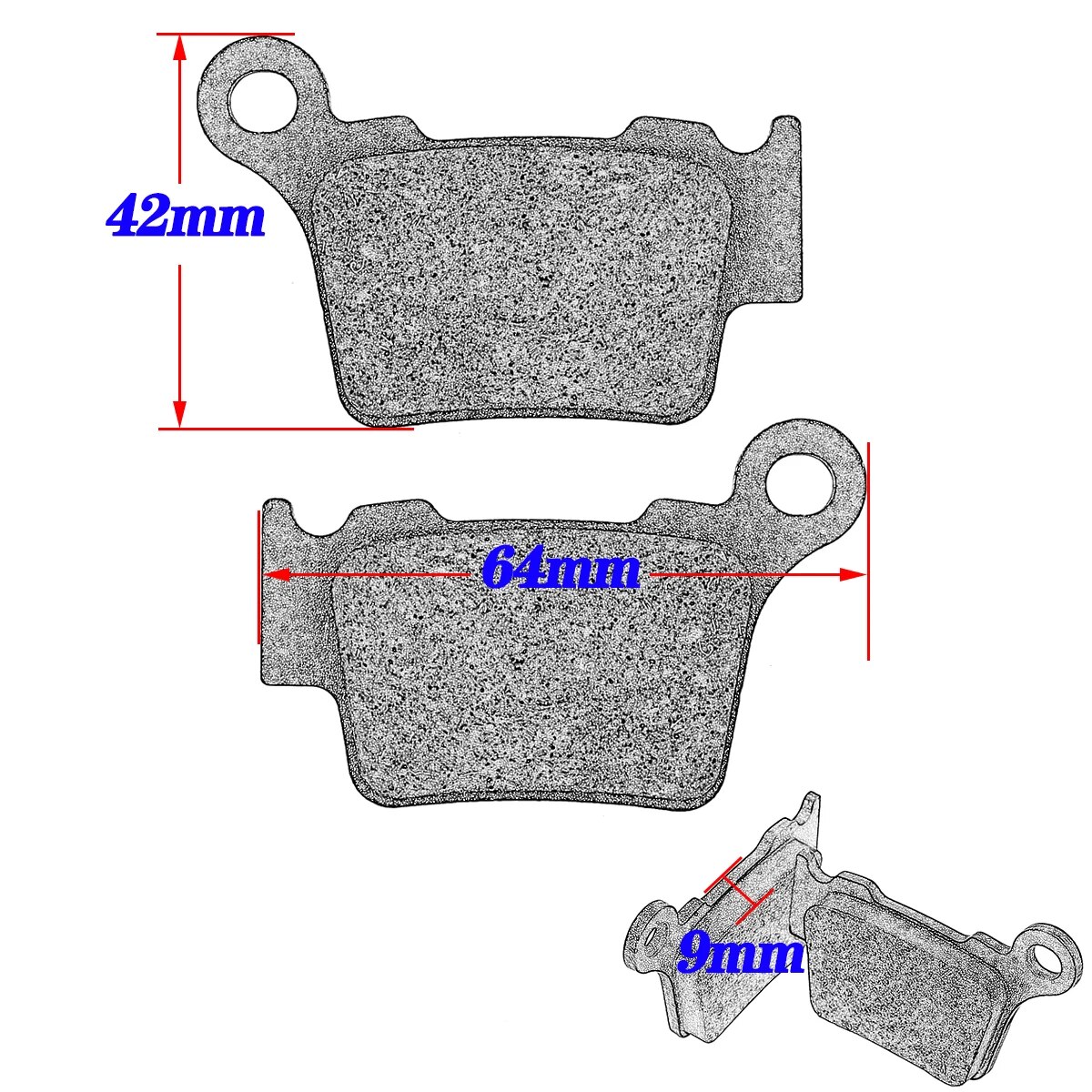 Bantalan rem depan & belakang  - Brake Pads Bike ulasan dan harga