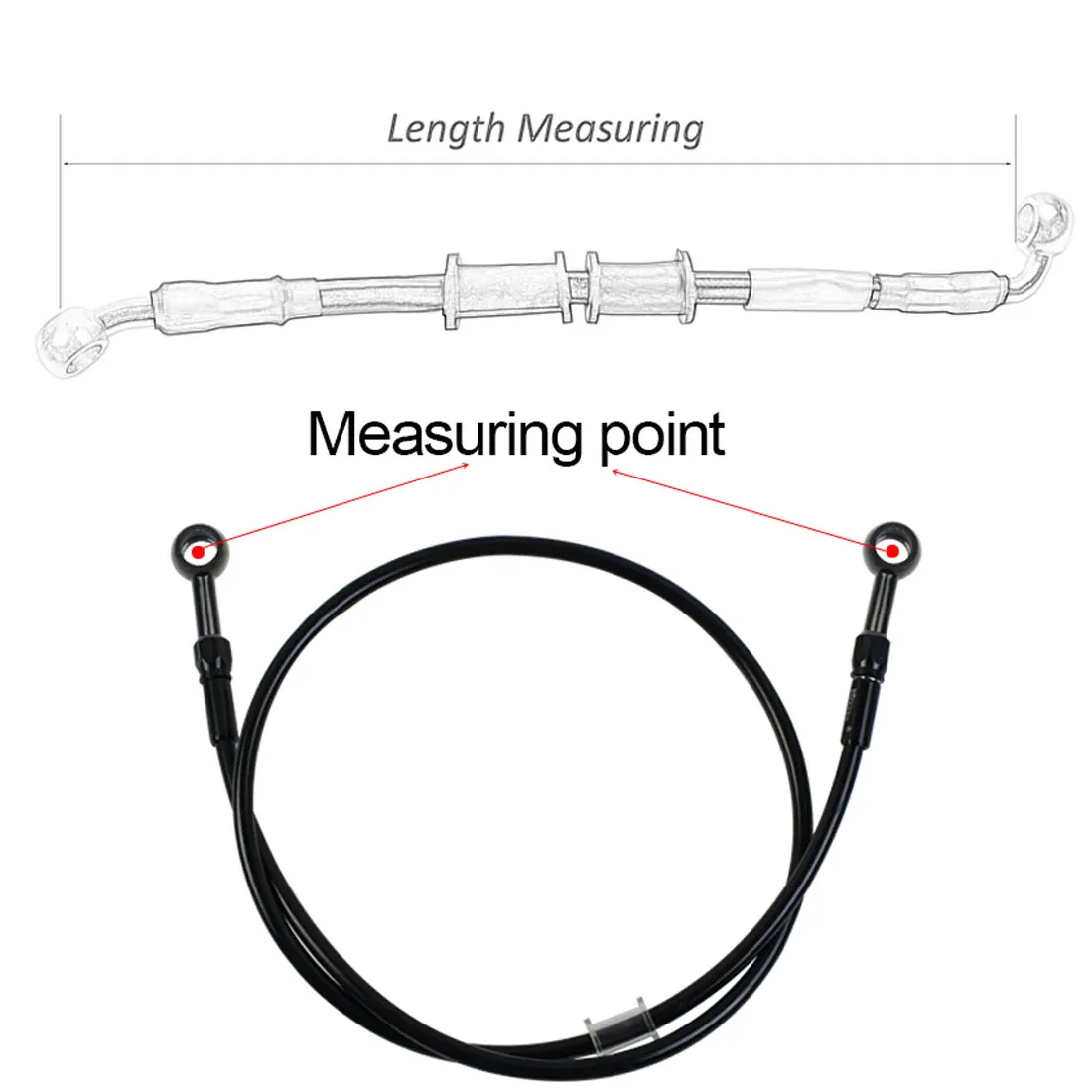 AN3 Selang Rem Kepang Sepeda M - Motorcycle Brake Cable ulasan dan harga